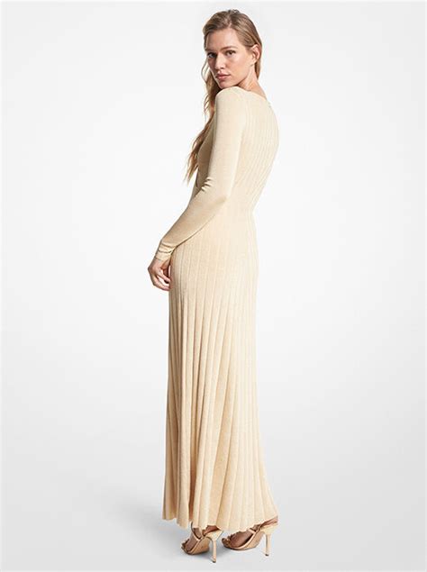 michael michael kors waive mosaic knit maxi dress|Metallic Stretch Knit Ring Maxi Dress .